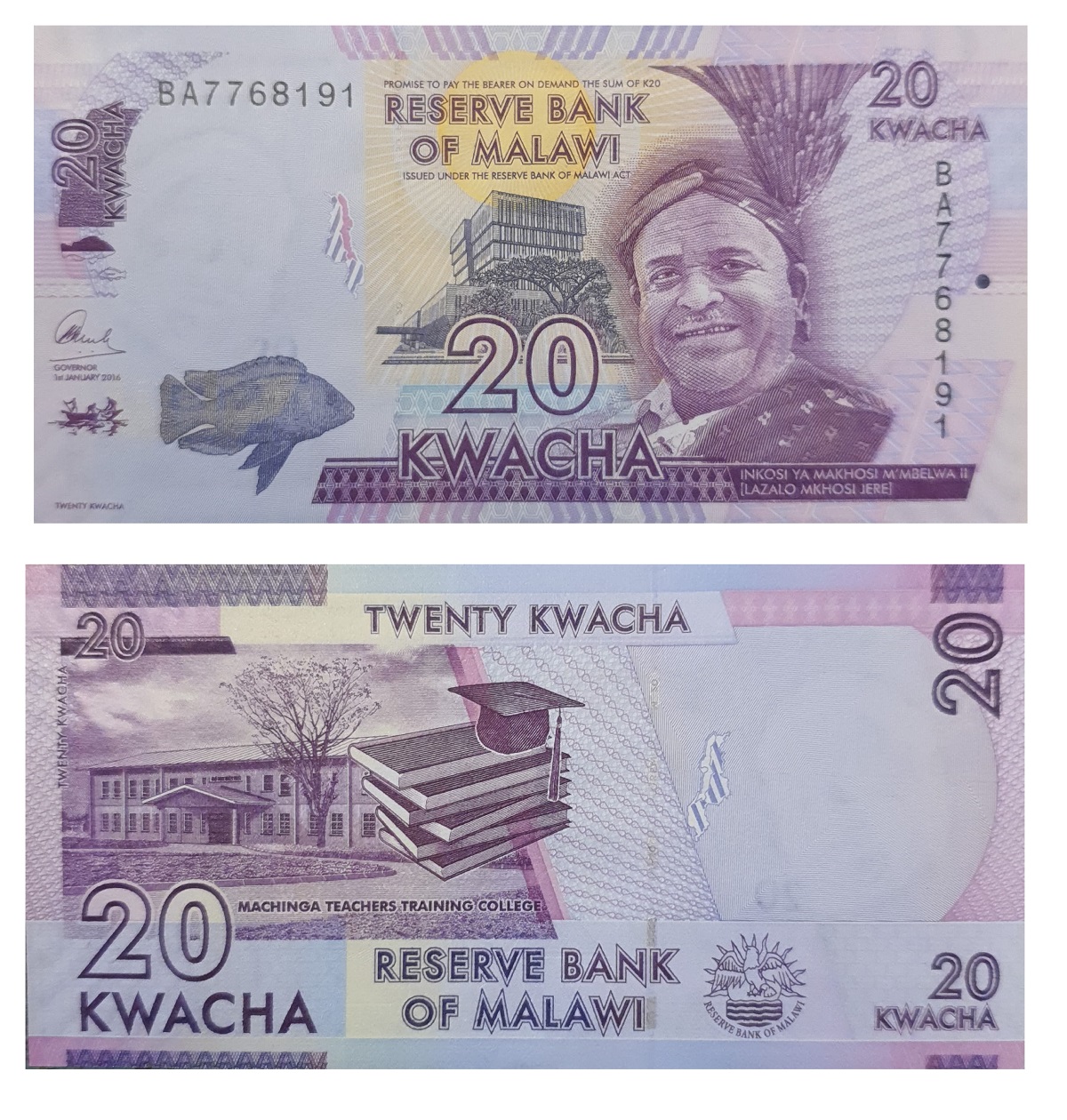 Malawi #63c 20 Kwacha